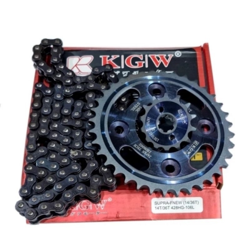 gear set supra fit new gear paket supra fit new 14/36T -104 428H