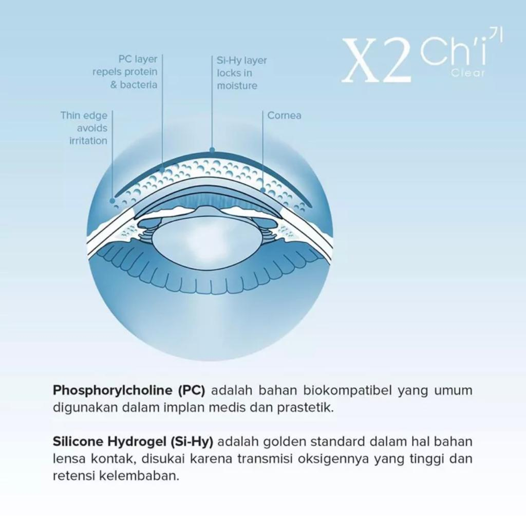 SOFTLENS BENING X2 CHI CLEAR PREMIUM FREE LENSCASE / SOFLENS / SOFTLEN / X2 CHI CLEAR / X2 CH'I CLEAR / X2 CH-I CLEAR / X2 CHI BENING / SOFTLENS BENING PREMIUM / SOFTLENS CLEAR