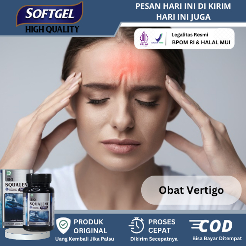 

Obat Vertigo, Sakit Kepala Berputar, Pusing Keleyengan, Pusing, Mual dan Muntah, Obat Kaku Di Pundak Dan Leher, Obat Sakit Kepala Sebelah Migrain Dengan Bio Squalene
