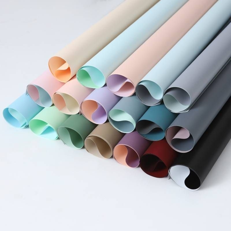 

5 Lembar Kertas Buket 2 Warna free packing - Kertas Buket Bi color - Flower Wrapping Paper Bi color