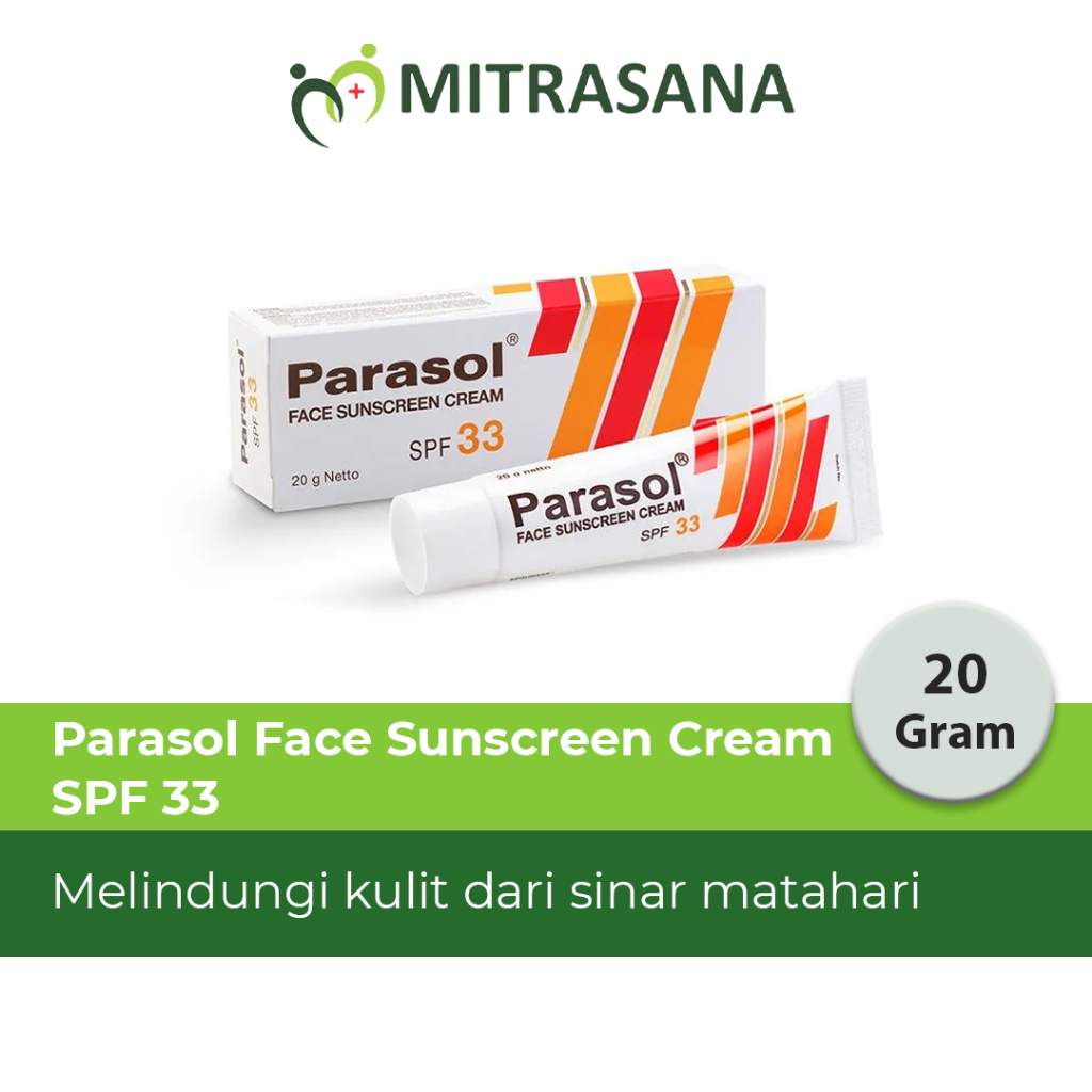 Parasol Cream Sunscreen Wajah SPF 33 20 Gr