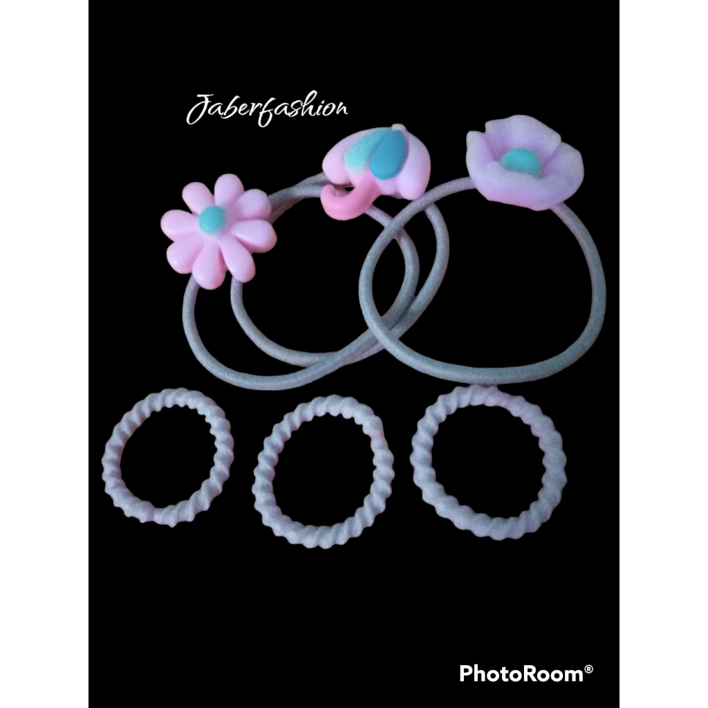 IKAT RAMBUT KOREA Ikat Rambut Juga Bisa Jadi Gelang Unyu-Unyu Cantik Menawan Mewah Dengan Clay Menja