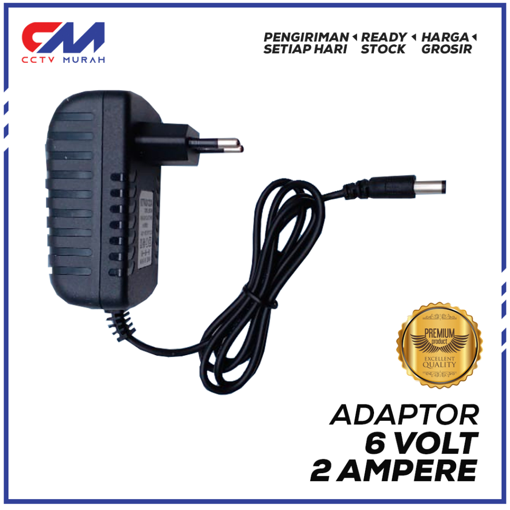 ADAPTOR 6V / 2A || SWITCHING ADAPTOR 6 VOLT / 2 AMPER