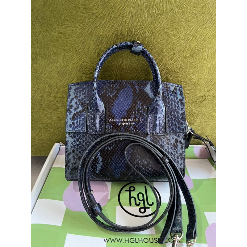 Tas Aesthetic Pleasure Micro Isolation Snake Skin Navy