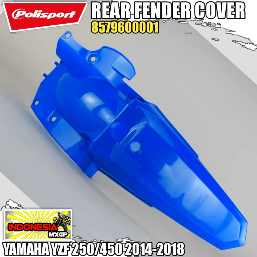 YAMAHA YZF - YZ 250 450 F - YZ250F YZ450F 2014 2015 2016 2017 2018 - POLISPORT Rear Fender Cover Spa