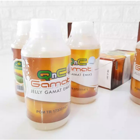 QNC JELLY GAMAT Obat Kelenjar Getah Bening Bejolan di Leher Isi 300 Ml Herbal Bpom Aman Untuk Anak dan Dewasa