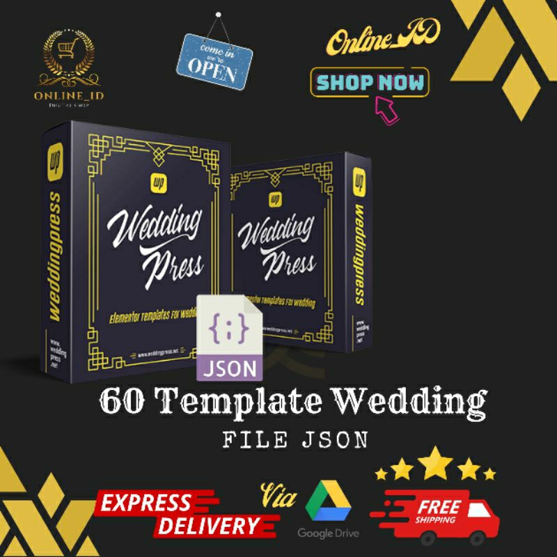 Template Undangan Digital Weddingpress File Json Bukan Plugin