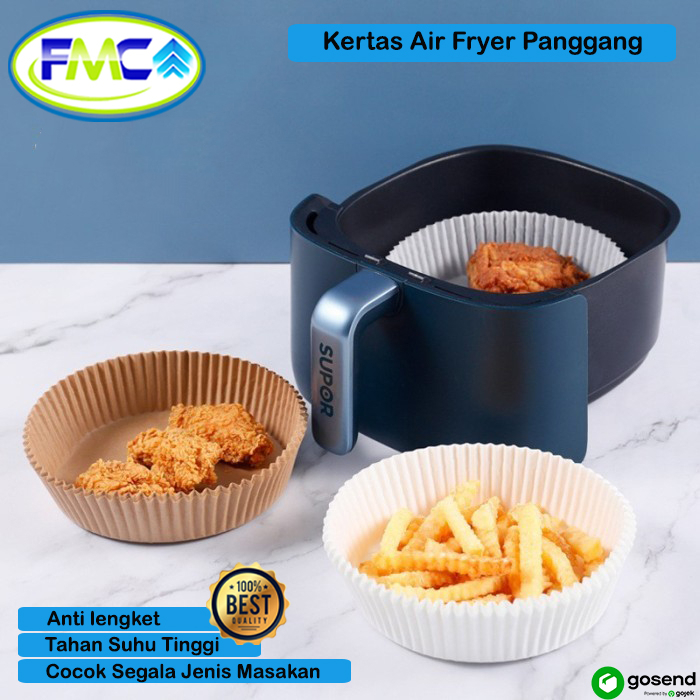 Kertas Air Fryer Panggang Anti Lengket Gosong Kertas Baking Papper Airfryer Alas Penyerap Minyak Masak Tahan Panas