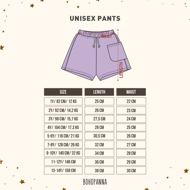 Bohopanna / Boho Panna Unisex Pant Pants - Celana Anak