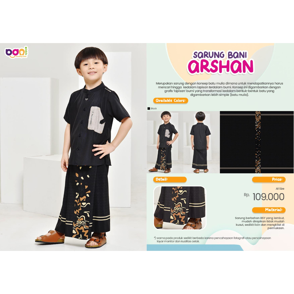 RABBANI ORI_ SARUNG ANAK BANI ARSHAN RABBANI | SARUNG ANAK KEKINIAN TERBARU | SARUNG ANAK PALESTINA 