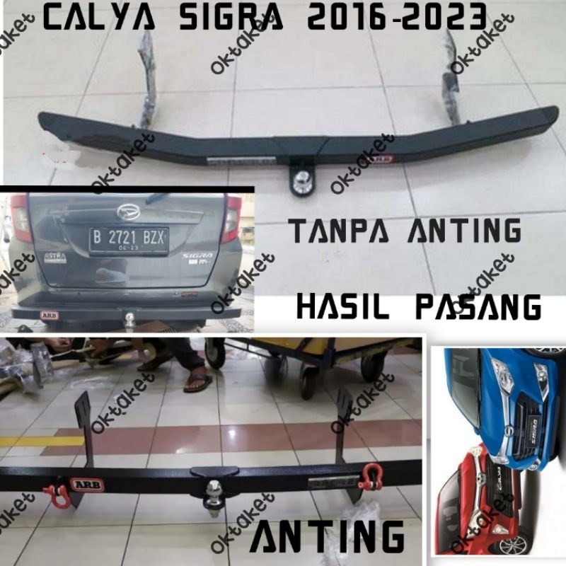 Towing bar besi bumper belakang ARB  calya sigra 2016 2019 2020 2023 anting &amp; non anting