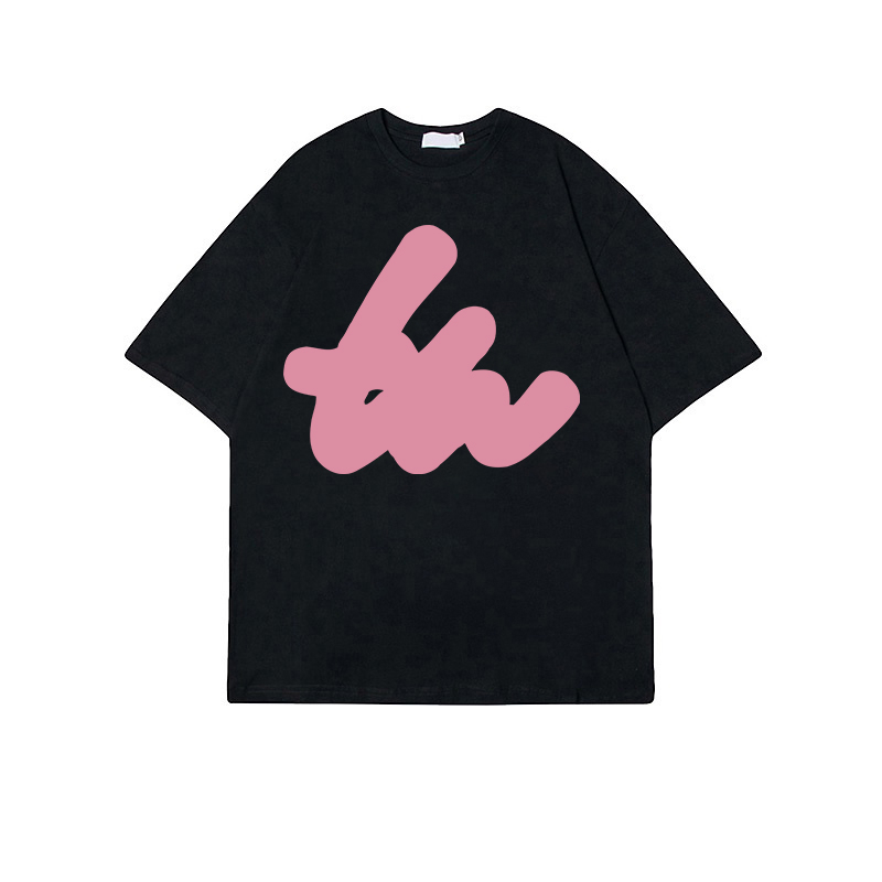 kaus oversize wanita Baju coklat Graffiti Atasan Wanita Oversizet shirt/kaos hitam oversize