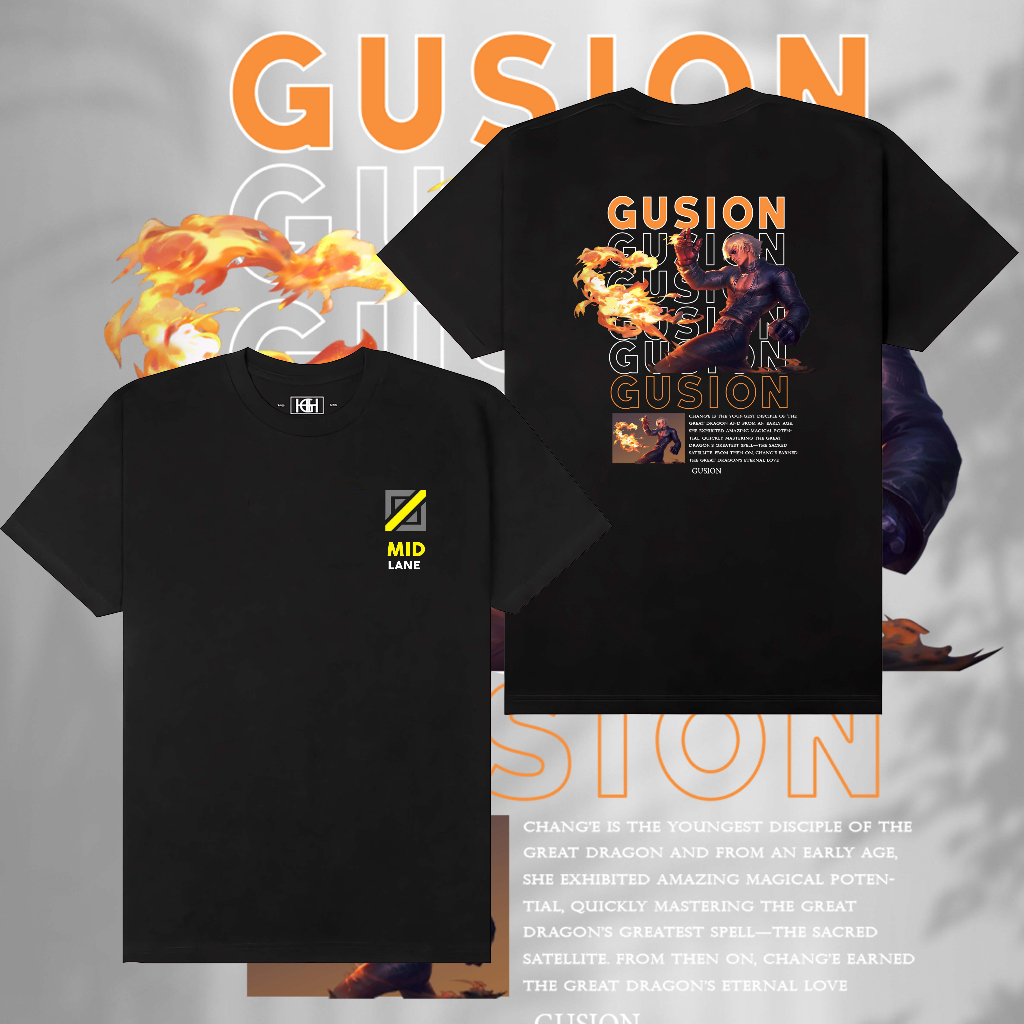 Kaos ML GUSION MOBILE LEGEND Baju Kaos UNISEX