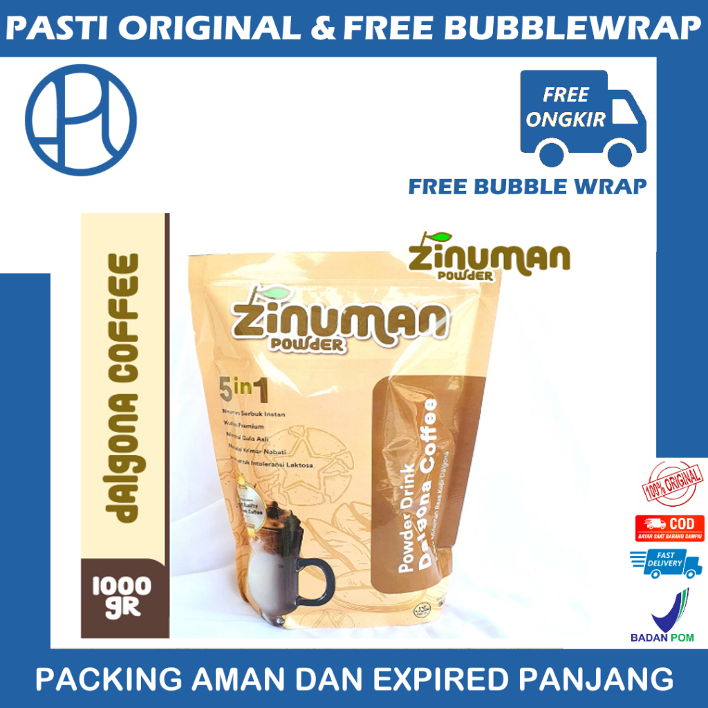 ZINUMAN POWDER RASA DALGONA COFFEE 250GR