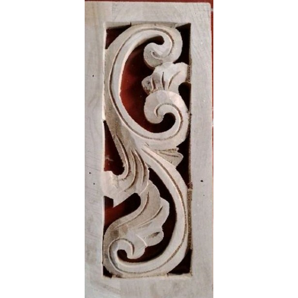 kepingan ukir loster ventilasi lubang angin kayu mahoni Motif Lung S