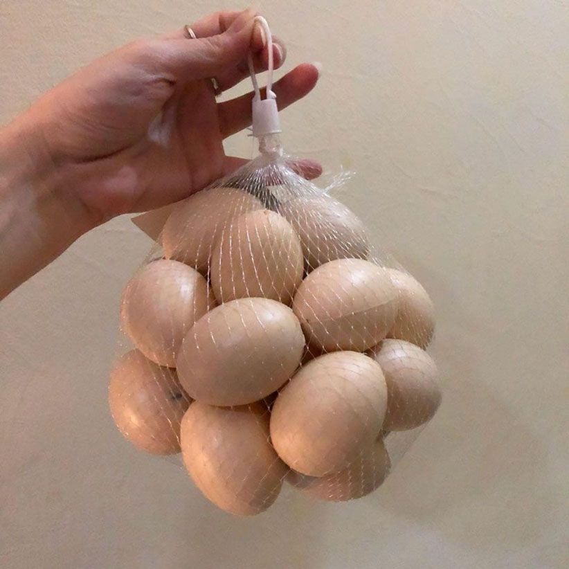 Mainan Telur Ayam Mainan Plastik Jala Isi 20 Pcs - Egg WEO BC4