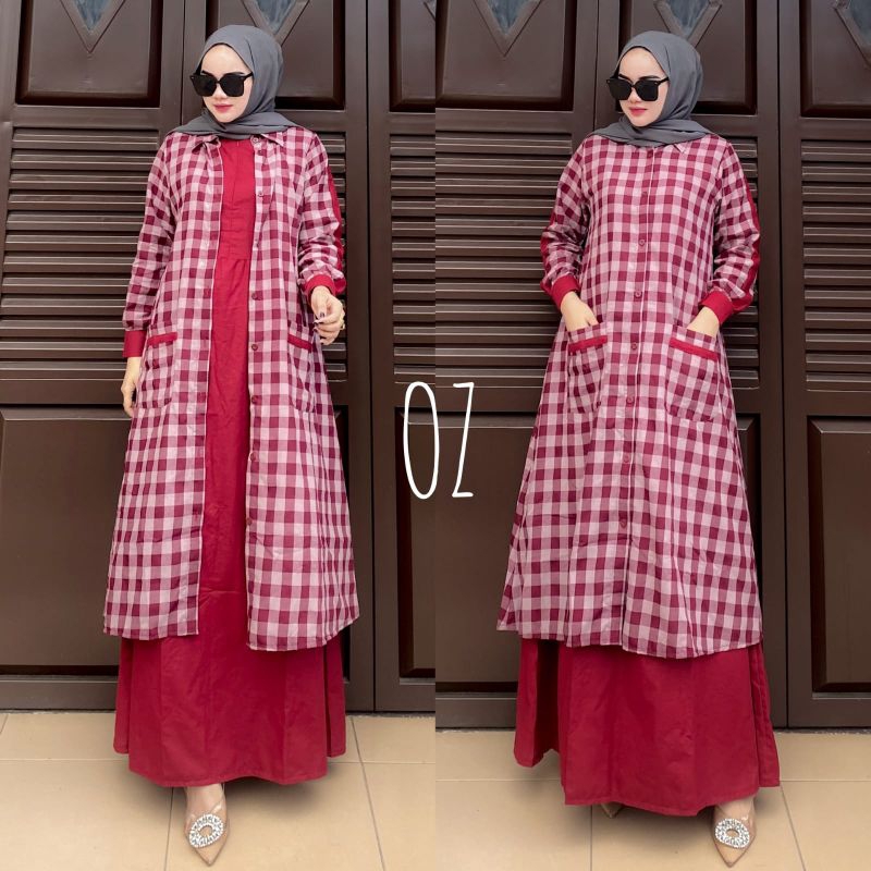 Set Outer KOTAK Katun Haruka Import Premium Busui Original New Oz