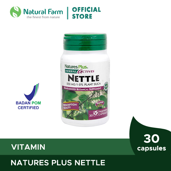 Natures Plus Nettle 250mg - 30 Capsules
