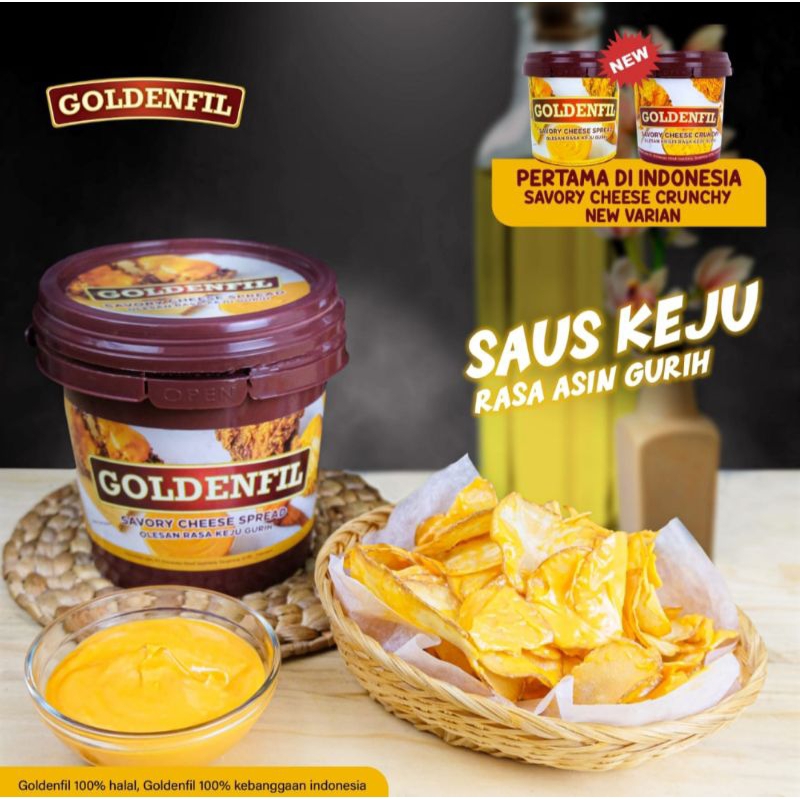 GOLDENFIL SAVORY CHEESE CRUNCHY &amp; SPREAD