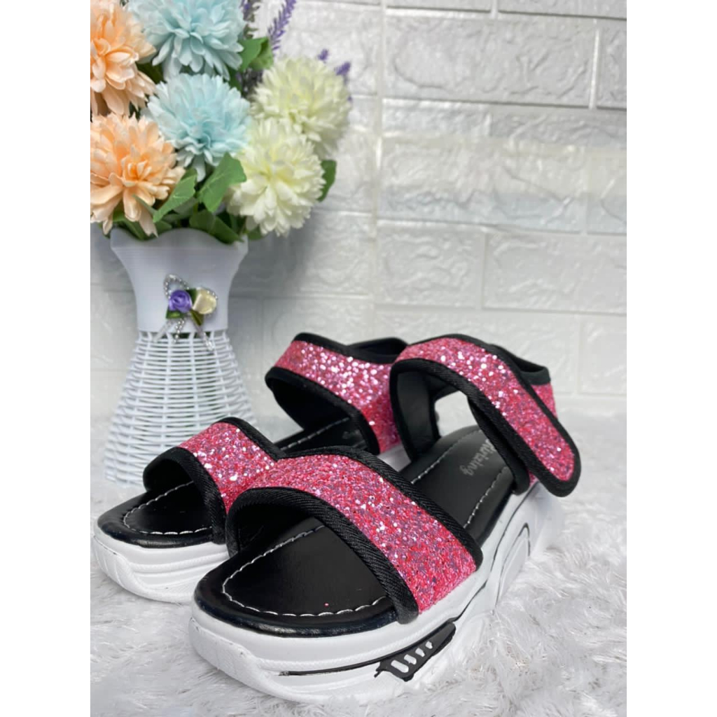 1806 IMPORT Sandal Wanita Selop Casual Tali Perekat / Sandal Wanita Korea Import Ukuran 35-40