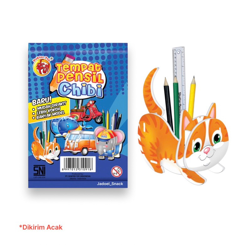 

Tempat Pensil Chibi 3D Random by Jadoel_Snack