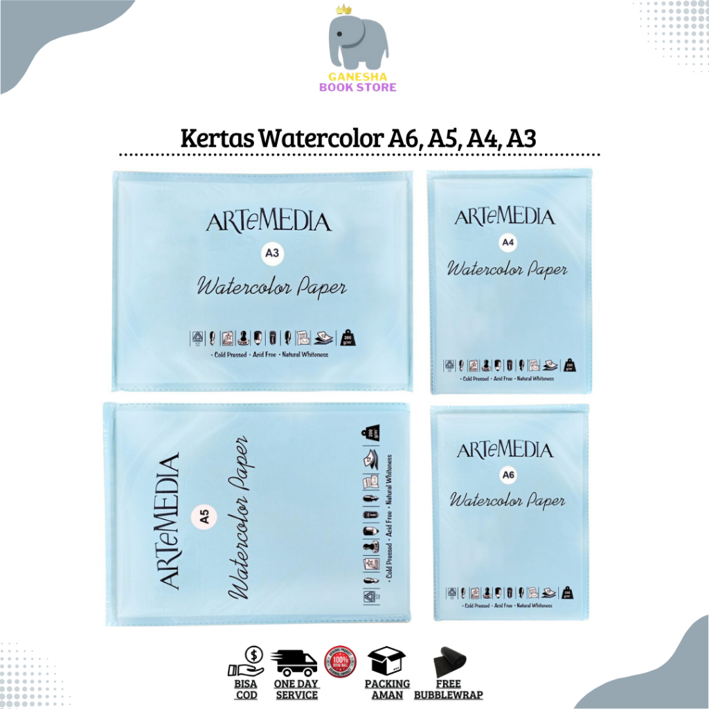 

Kertas Watercolor Artemedia / Kertas Cat Air Paper Sheet