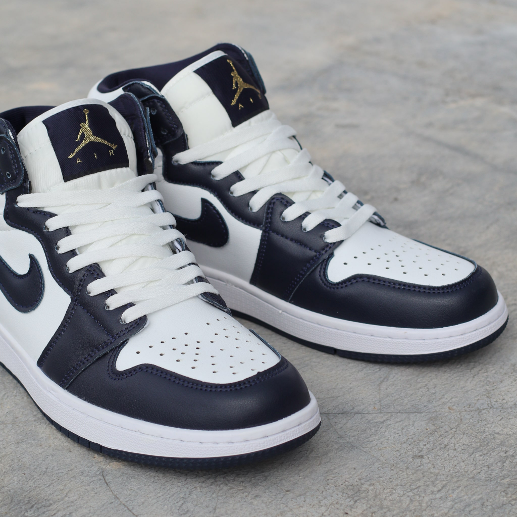 AIR JR 1 RETRO HIGH WHITE NAVY