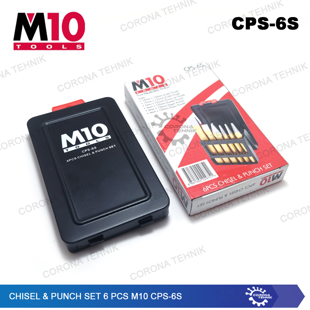 Chisel &amp; Punch Set 6 Pcs M10 CPS-6S