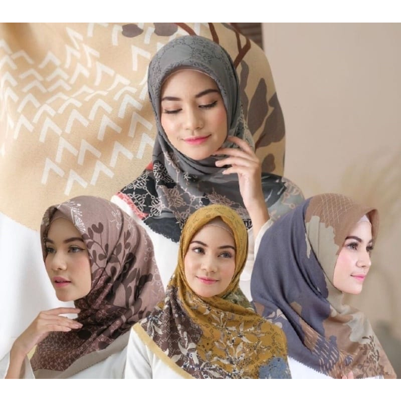 HIJAB SEGI EMPAT MOTIF RANDOM CANTIK / JILBAB MOTIF CANTIK / KERUDUNG SEGI EMPAT MOTIF RANDOM TERBAR