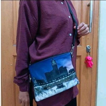 Slingbag printing oleh-oleh haji umroh zellshop