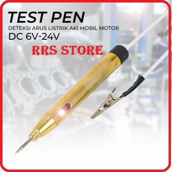 RHCARTOOL Test Pen Deteksi Arus Listrik Aki Mobil Motor DC 6V-24V - ET610 est pen ini merupakan salah satu tools penting untuk mendeteksi apakah ada aliran listrik yang terhubung atau tidak pada suatu benda secara aman