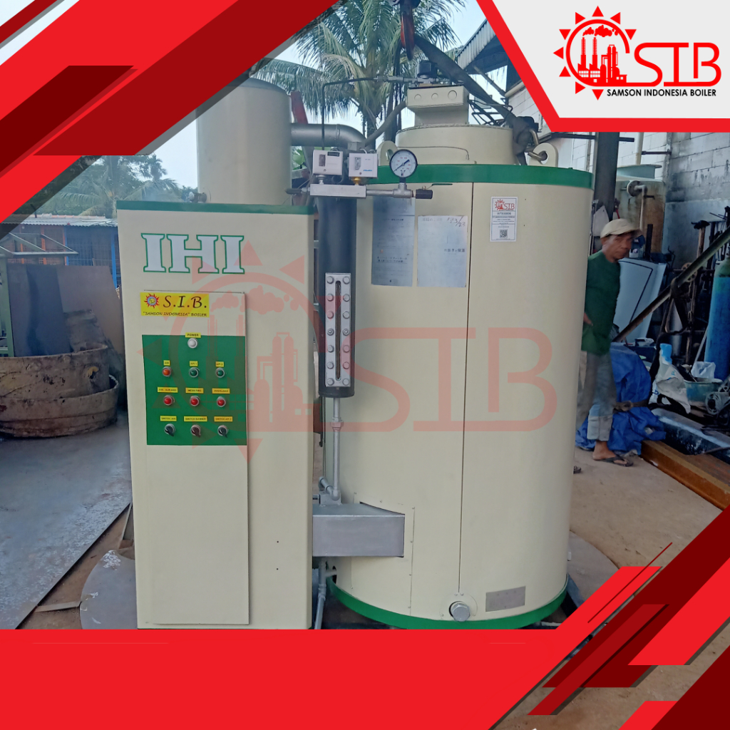 STEAM BOILER KETEL BEKAS 500KG SOLAR IHI (GENERATOR UAP)