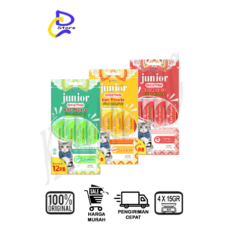 SNACK KUCING JUNIOR CREAMY 1PACK ISI 4