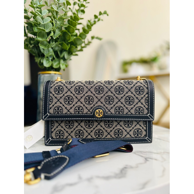 Tb T monogram shoulder bag