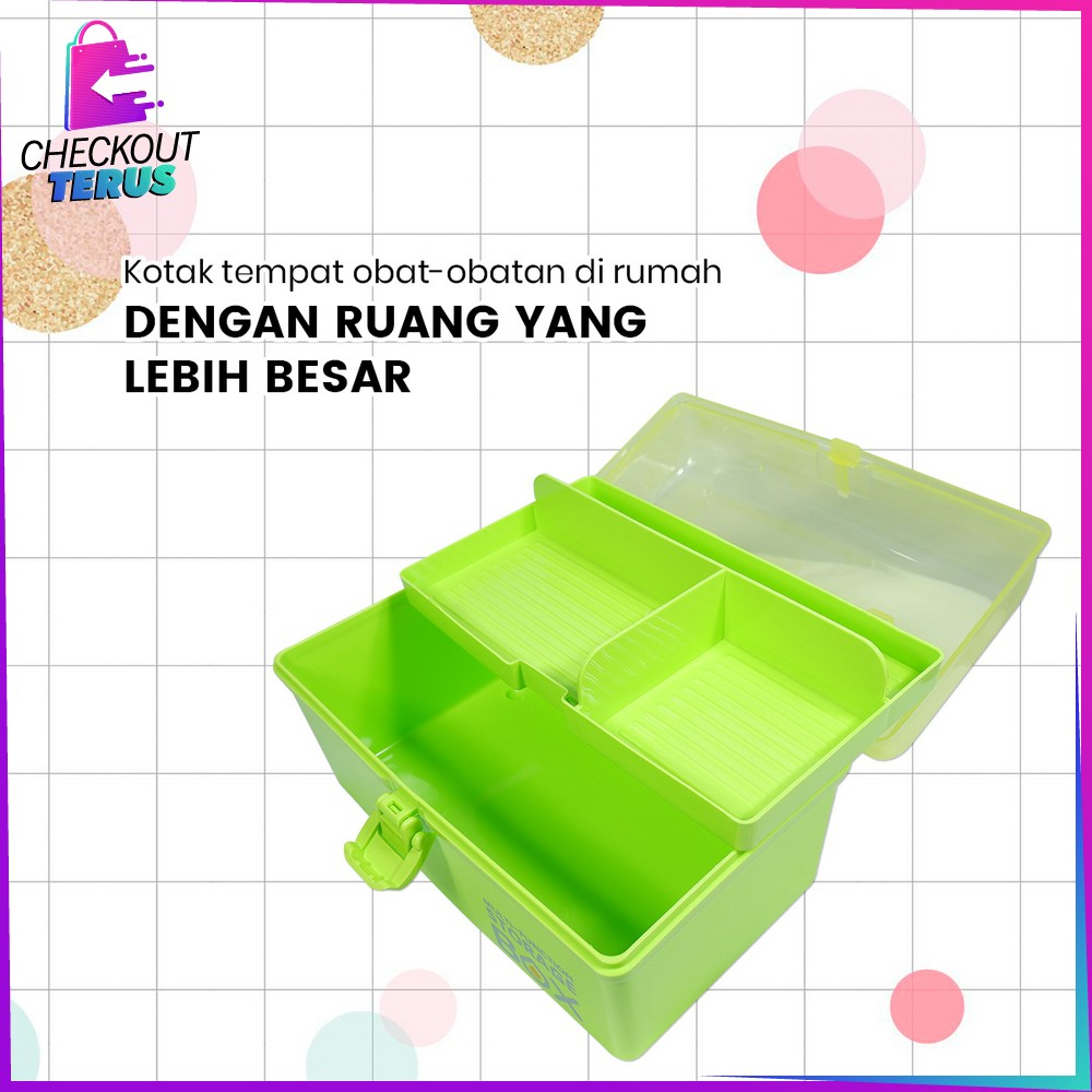 CT C831 Tempat Kotak Penyimpanan Serbaguna Box Organizer Storage Kotak Obat Tool Box Kotak Mainan Perkakas Box Perhiasan