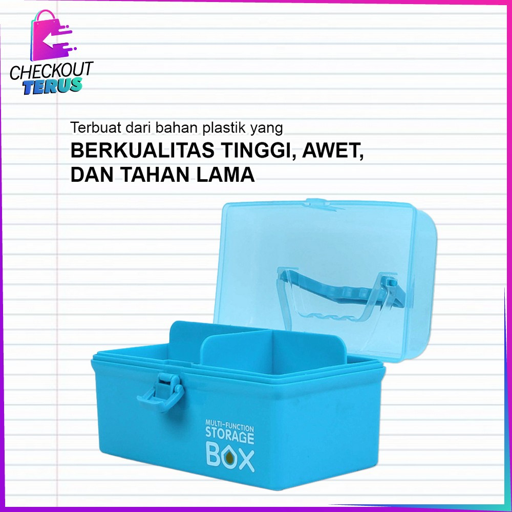 CT C831 Tempat Kotak Penyimpanan Serbaguna Box Organizer Storage Kotak Obat Tool Box Kotak Mainan Perkakas Box Perhiasan