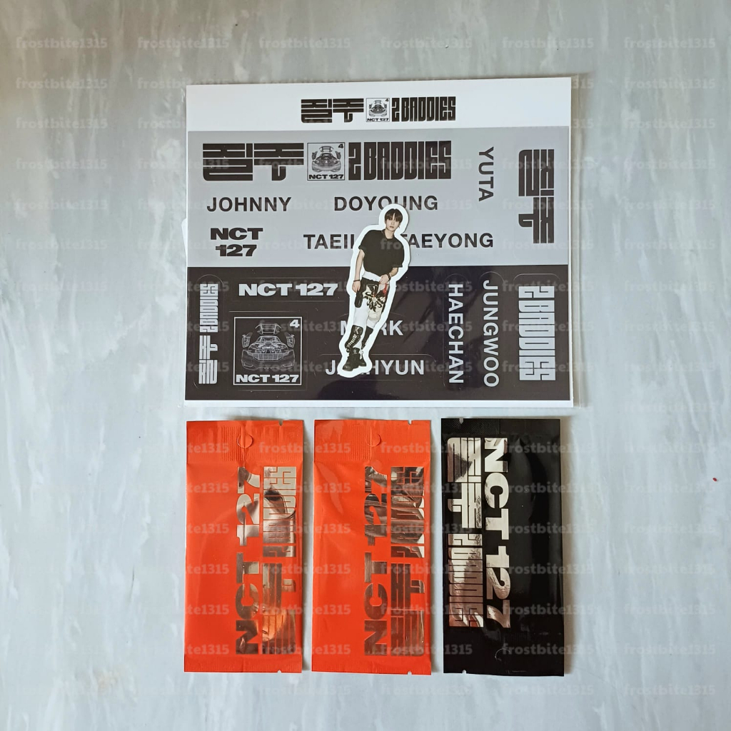 [READY STOCK ] LUGGAGE STICKER JUNGWOO  MD 2 BADDIES