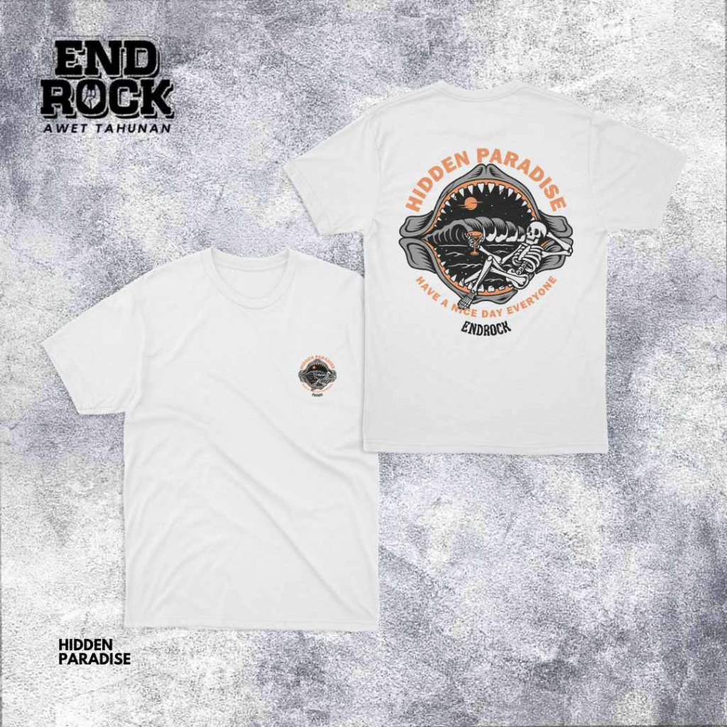 Kaos Distro Original Endrock Tema Hidden Paradise