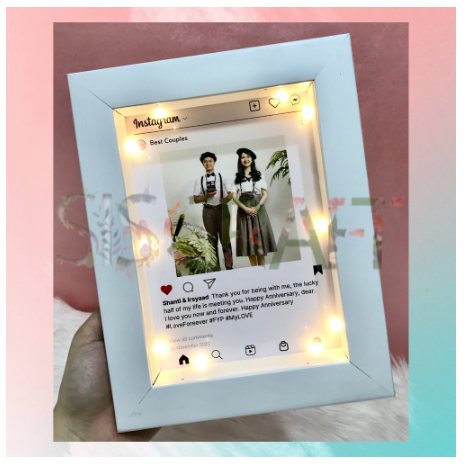 Instagram Foto Frame | Graduation Gift / Kado Ulang tahun / Kado Anniversary / Kado Pernikahan / Kad