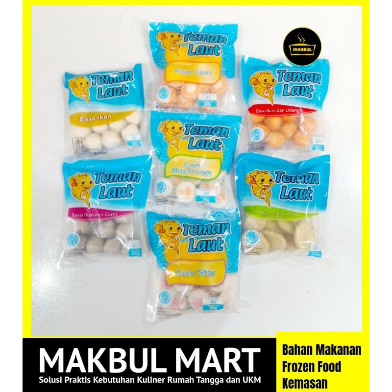 Teman Laut (Cedea Group) All Variant 200gr Baso Cumi, Ikan, Udang, Coin, Scallop
