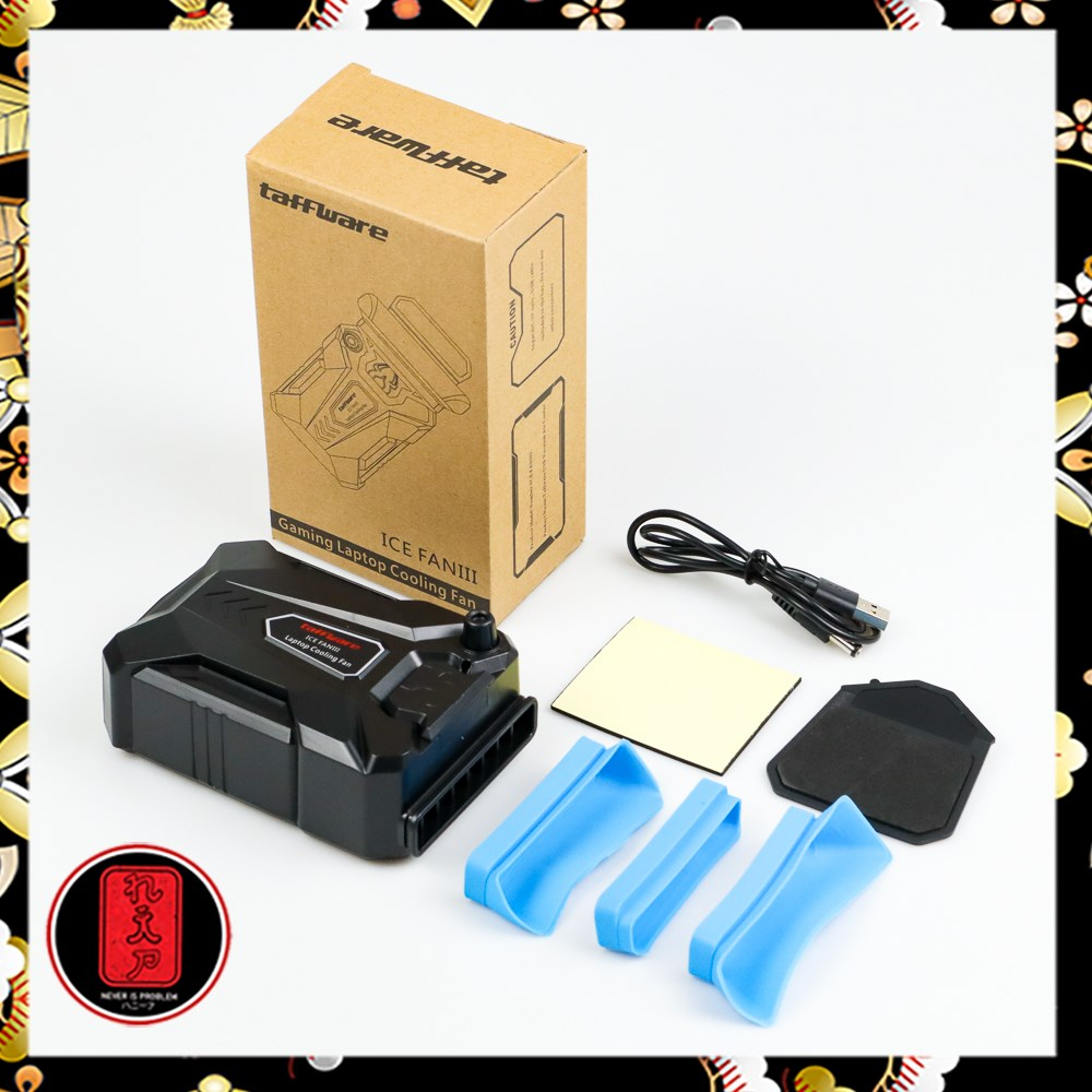 Taffware Kipas Pendingin Laptop Universal Vacuum Cooler - ICE FAN-III - Black