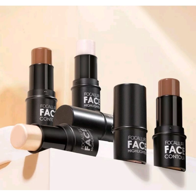 FOCALLURE Highlighter dan contour stick wajah FA-01 BPOM berkualitas