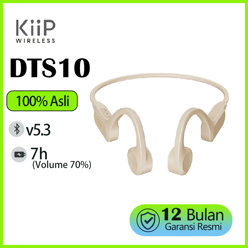 KiiP Wireless DTS10 Bone Conduction Earphone Headset  Bluetooth Headphone-Bass