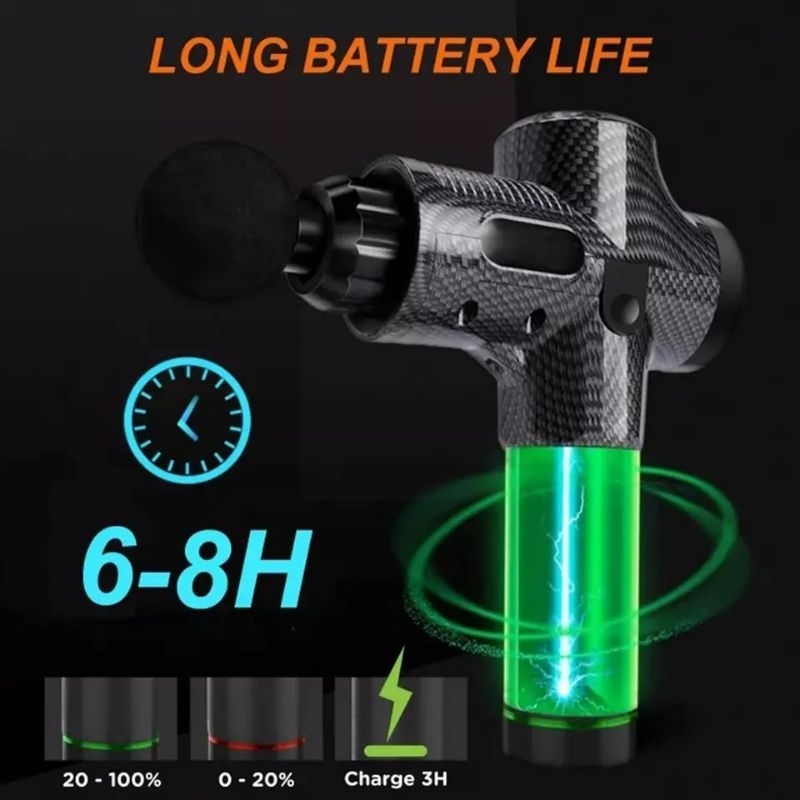 Alat pijat relaksasi/massage Gun massanger terapi alat terapi 16.8V 30 kecepatan