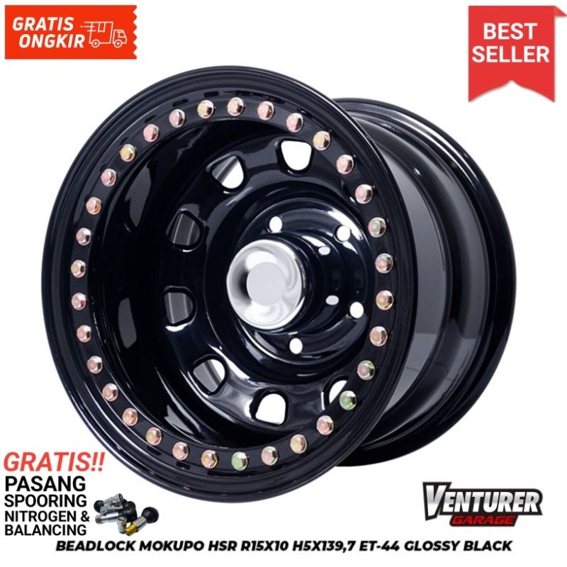 Velg offroad ring 15 lubang 5x139,7 jeep taft escudo jimmy  HSR MOKUPO