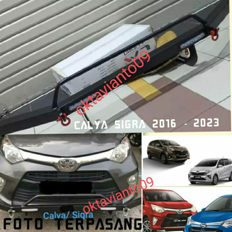 Towing bar besi bumper depan Calya Sigra 2016 2018 2020 2023 ARB anting