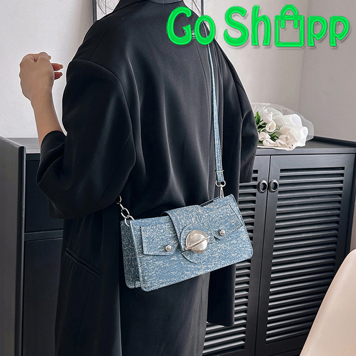 Tas Selempang Bahu Kasual Jeans Wanita Import Fashion Korea Terbaru - Shoulder Bag Pesta Kekinian SL92