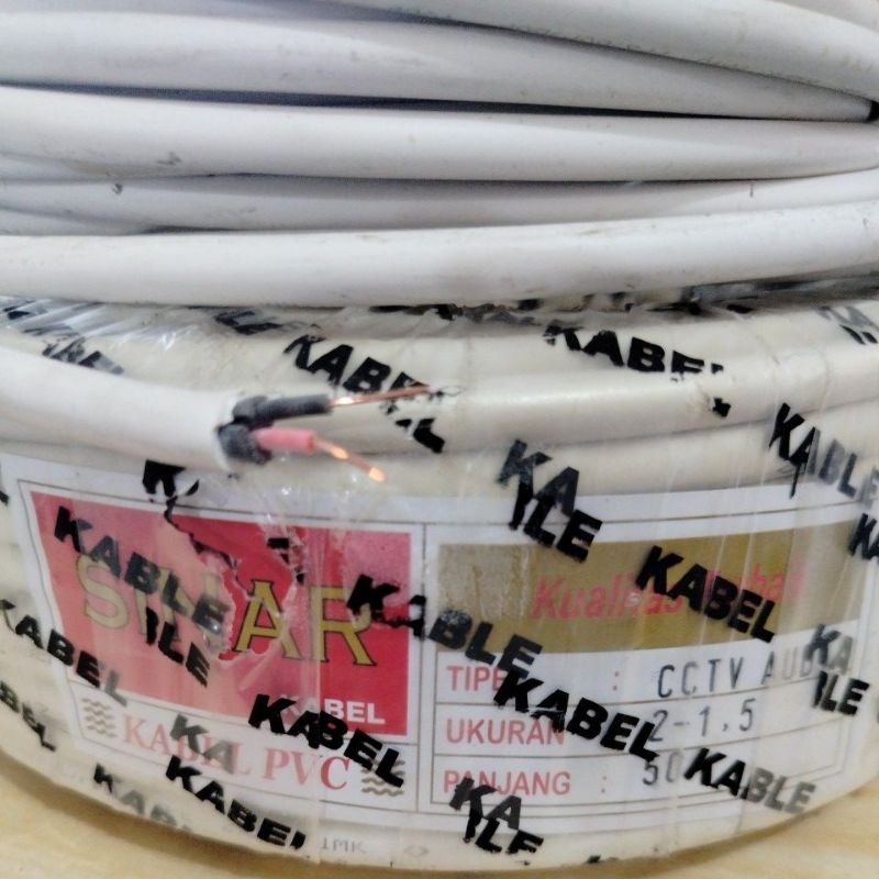 KABEL AUDIO KABEL TUNGGAL 2 X 1,5 mm