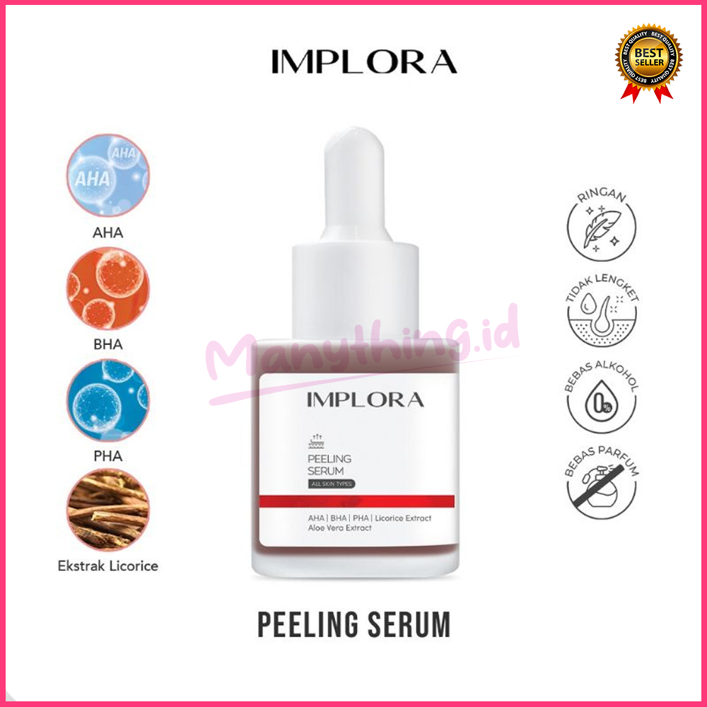 (MANYTHING) (BPOM) IMPLORA FACE SERUM LUMINOUS BRIGHT SERUM ACNE PEELING MIDNIGHT SERUM WAJAH IMPLORA