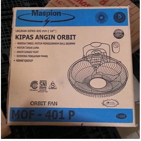 KIPAS ANGIN MASPION MOF 401 P / CEILING FAN MASPION 16&quot; 360 ROTATING ORIGINAL